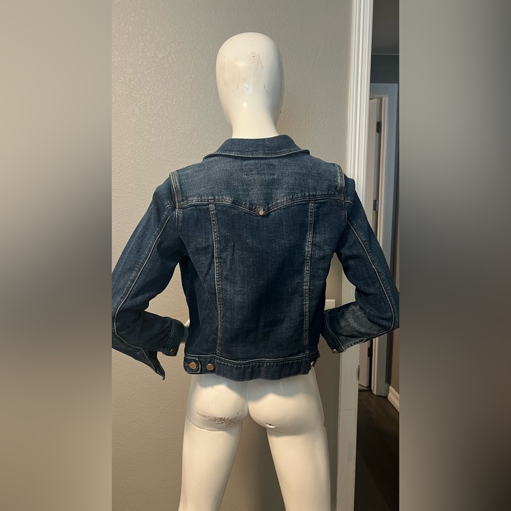 Liverpool Classic Dark Blue Jean Jacket side S - Picture 4 of 8